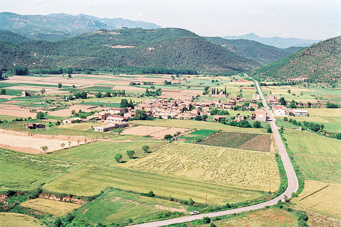 Tiurana des del costat de Ponts